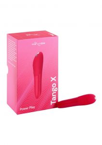 We-Vibe Tango X Rechargeable Clitoral Mini Bullet Vibrator - Cherry Red