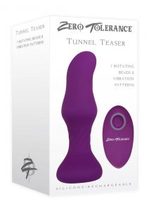 Zero Tolerance Tunnel Teaser Rechargeable Silicone Remote Control Anal Plug - Purple