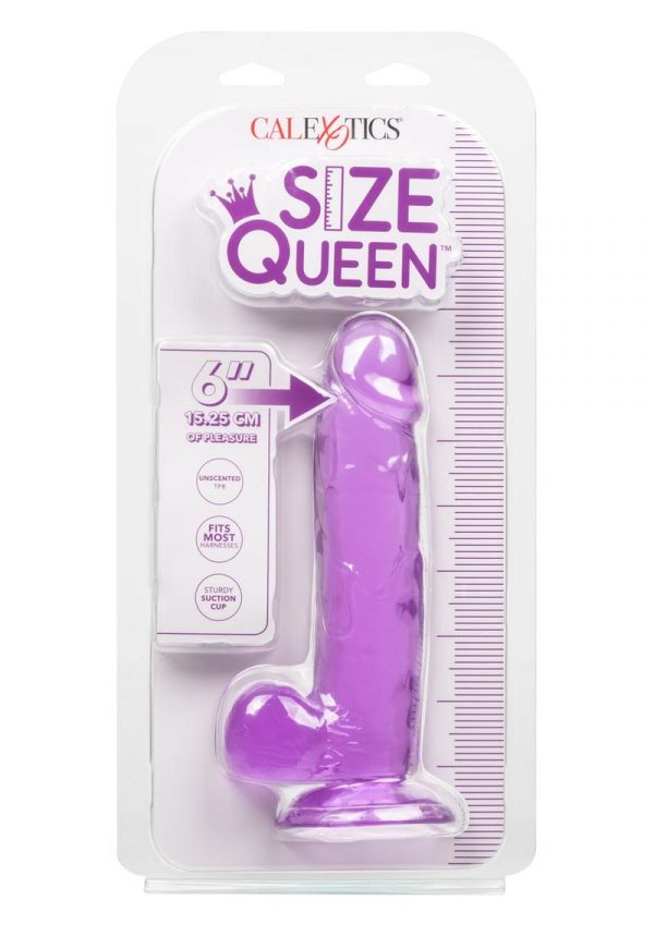 Size Queen Dildo - 6in - Purple