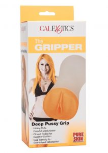 The Gripper Deep Pussy Grip Masturbator - Pussy - Orange
