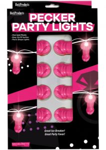Bachelorette Pecker Party Lights - Pink