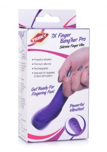 Frisky 7X Finger Bang`her Pro Silicone Rechargeable Finger Vibe - Purple