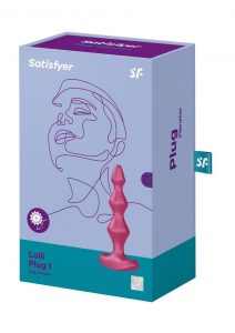 Satisfyer Lolli-Plug 1 Silicone Beaded Anal Plug - Fuchsia