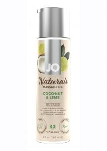 JO Naturals Coconut andamp; Lime Massage Oil 4oz