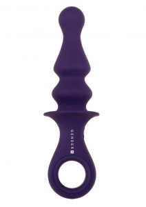 Gender X Ring Pop Rechargeable Silicone Vibrating Anal Plug - Purple