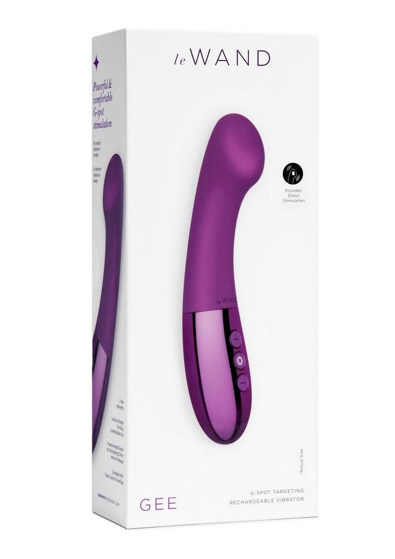 Le Wand Gee Rechargeable Silicone Body G-Spot Vibrator - Cherry