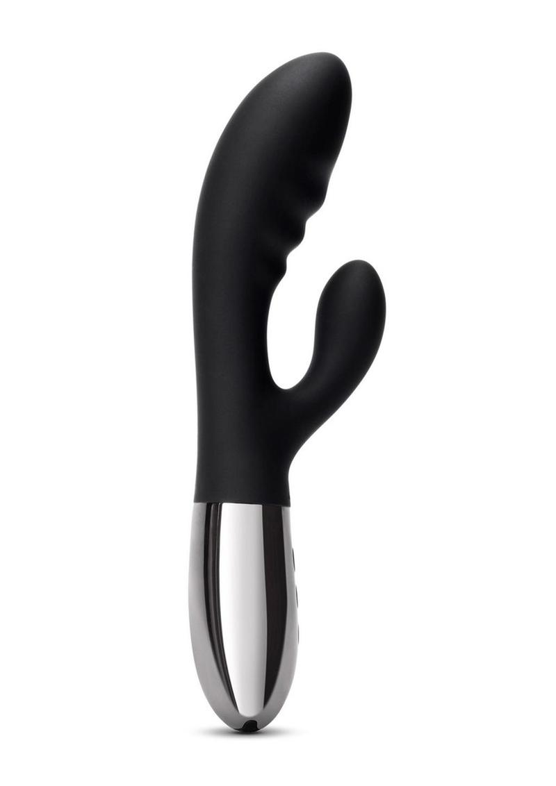 Le Wand Blend Rechargeable Silicone Rabbit Vibrator - Black