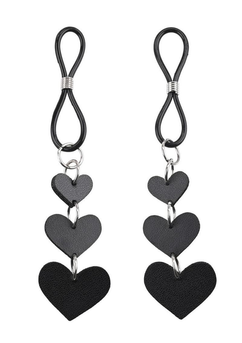 Sex and Mischief Nipple Ties - Black/Silver