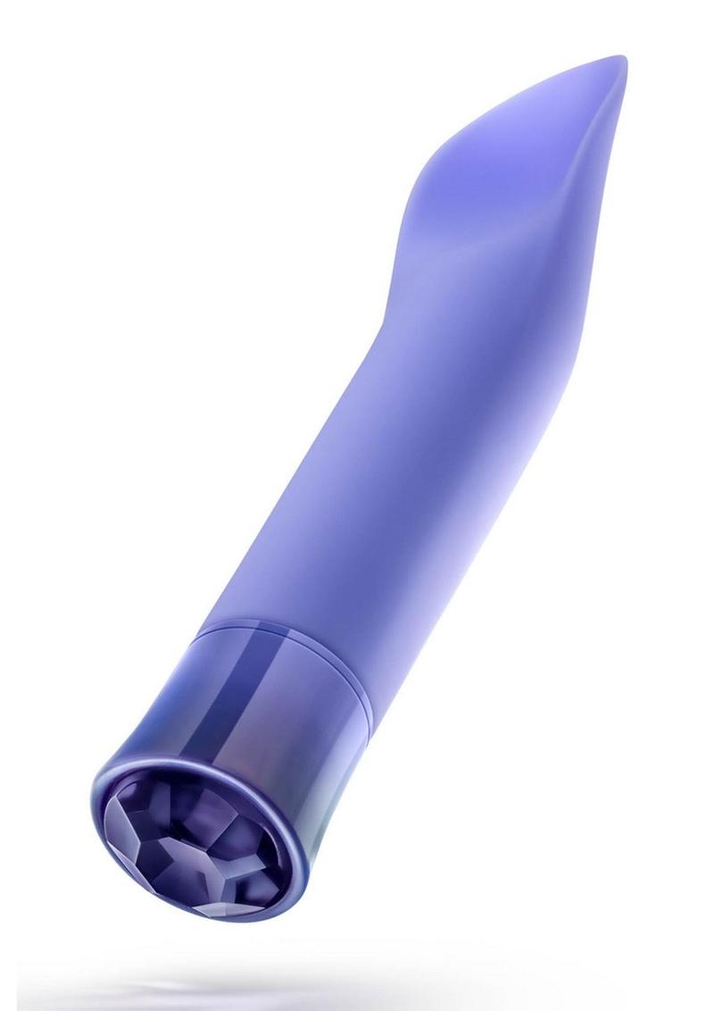 Oh My Gem Enrapture Rechargeable Silicone G-Spot Vibrator - Tanzanite