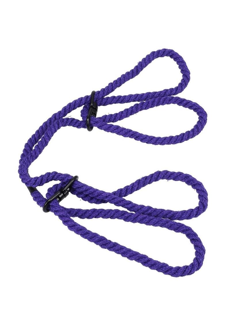 Merci Restrain 6mm Hemp Wrist or Ankle Cuffs - Purple