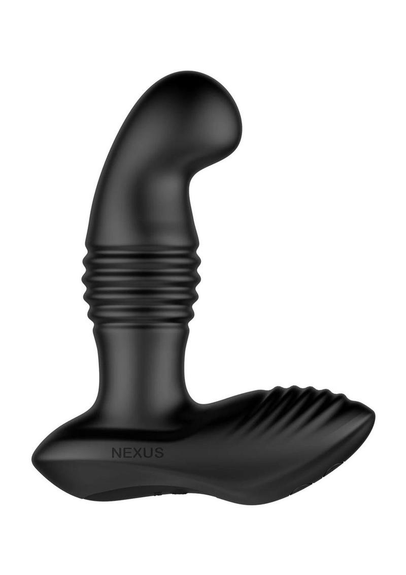 Nexus Thrust Prostate Edition Rechargeable Silicone Thrusting Prostate Stimulator with Remote Control - Black