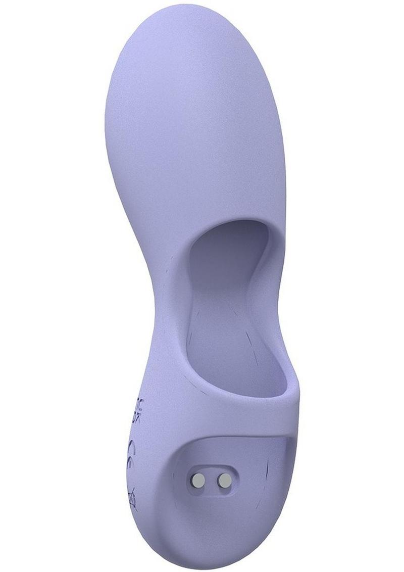 LoveLine Joy Rechargeable Silicone Finger Vibrator - Lavender