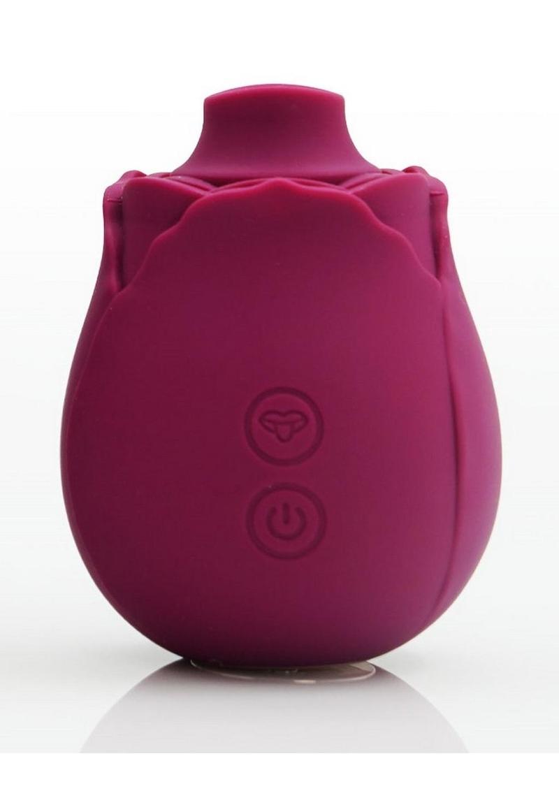 Skins Rose Buddies Rose Flutterz Rechargeable Silicone Clitoral Vibrator - Magenta