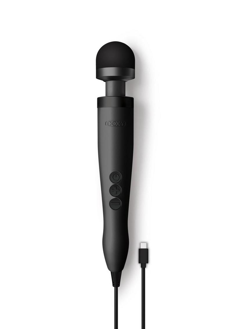 Doxy USB-C Wand Vibrating Body Massager - Matte Black