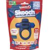 4B Skooch Vibrating Cock Ring with Clitoral Stimulator - Blueberry