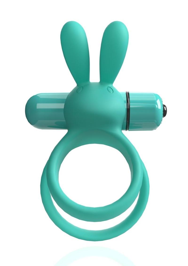 4B Ohare XL Silicone Rabbit Vibrating Cock Ring - Kiwi