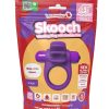 4T Skooch Vibrating Cock Ring with Clitoral Stimulator - Grape