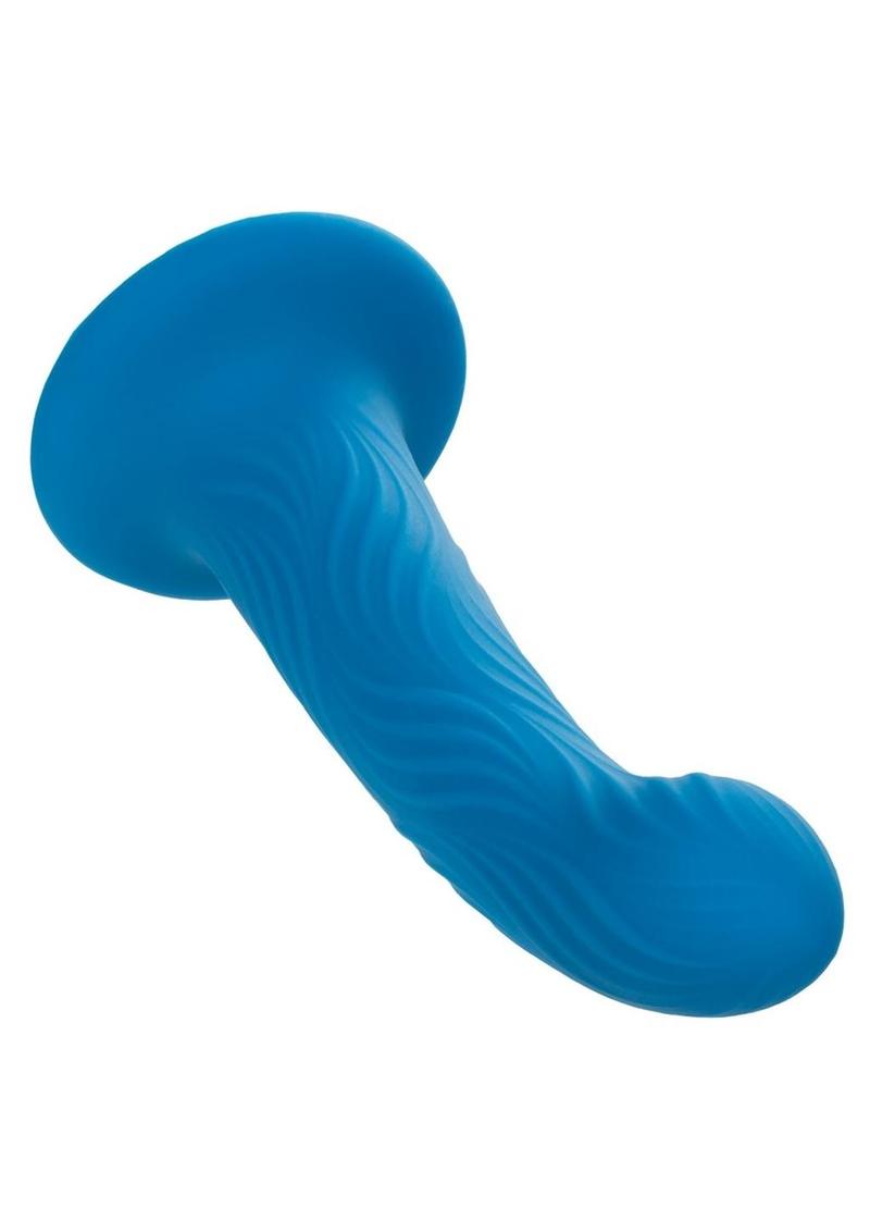 Wave Rider Ripple Silicone Anal Plug - Blue