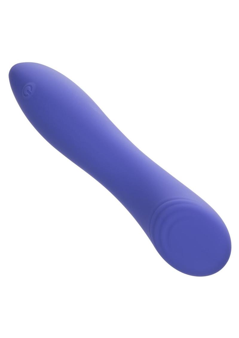 CalExotics Connect Contoured G Rechargeable Silicone App Compatible G-Spot Vibrator with Remote - Purple