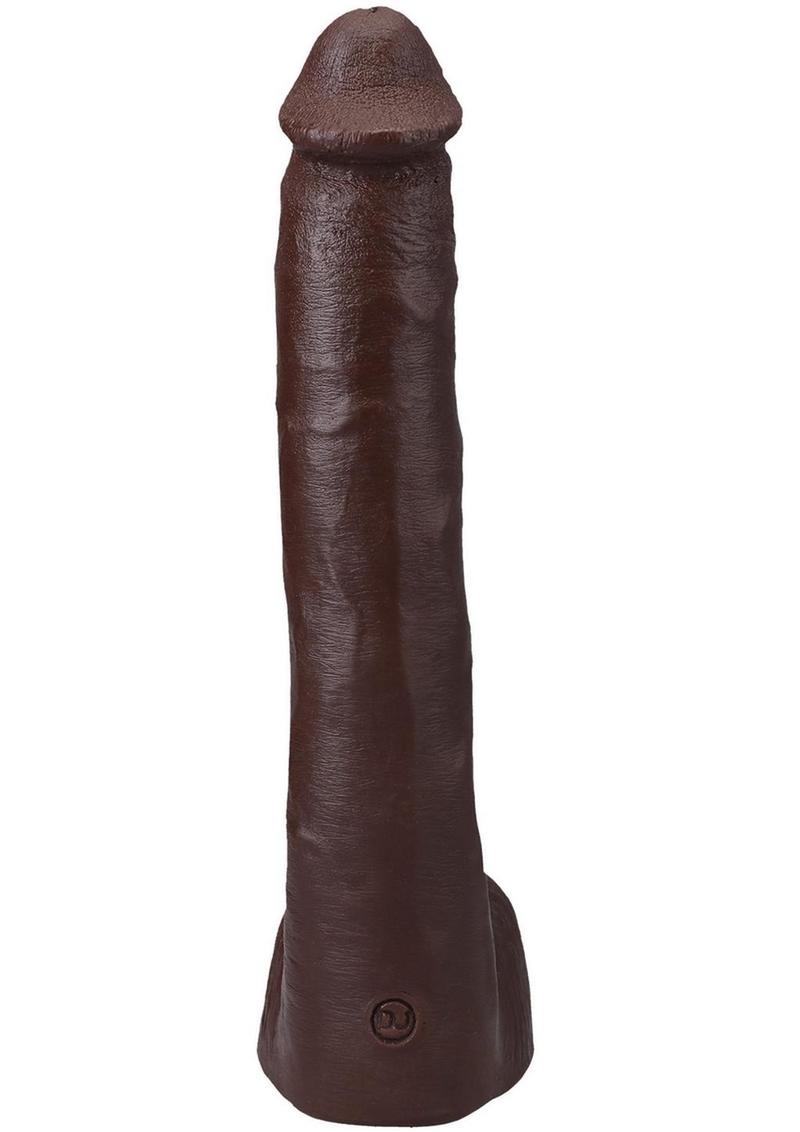 Signature Cocks Ultraskyn Pressure Dildo with Removable Suction Cup 10in - Chocolate