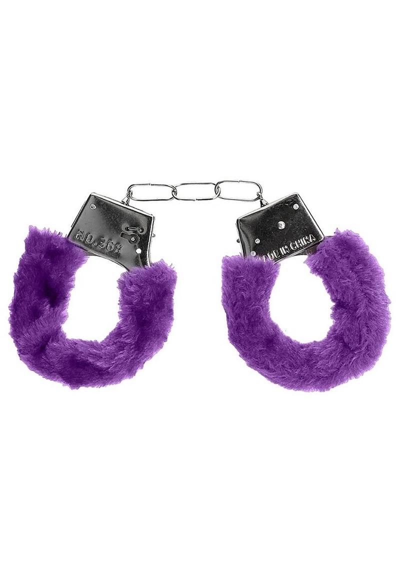 Ouch! Beginner`s Handcuffs Furry - Purple