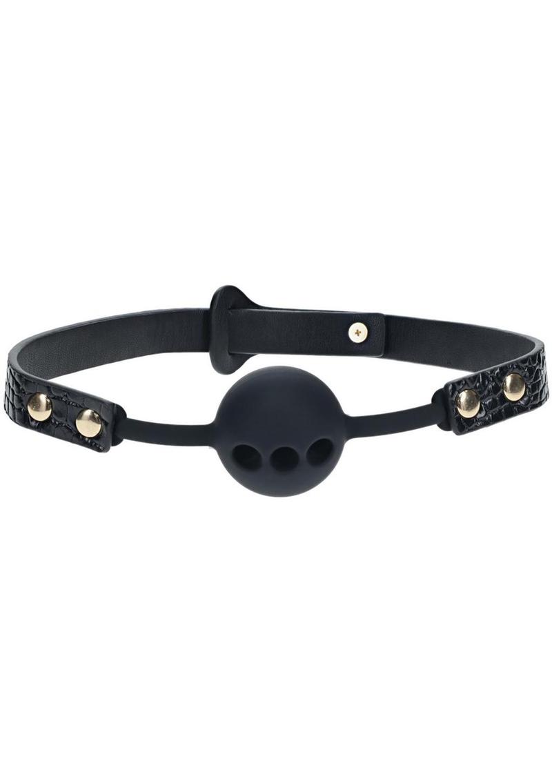 Ouch! Rome Collection Silicone Ball Gag - Black