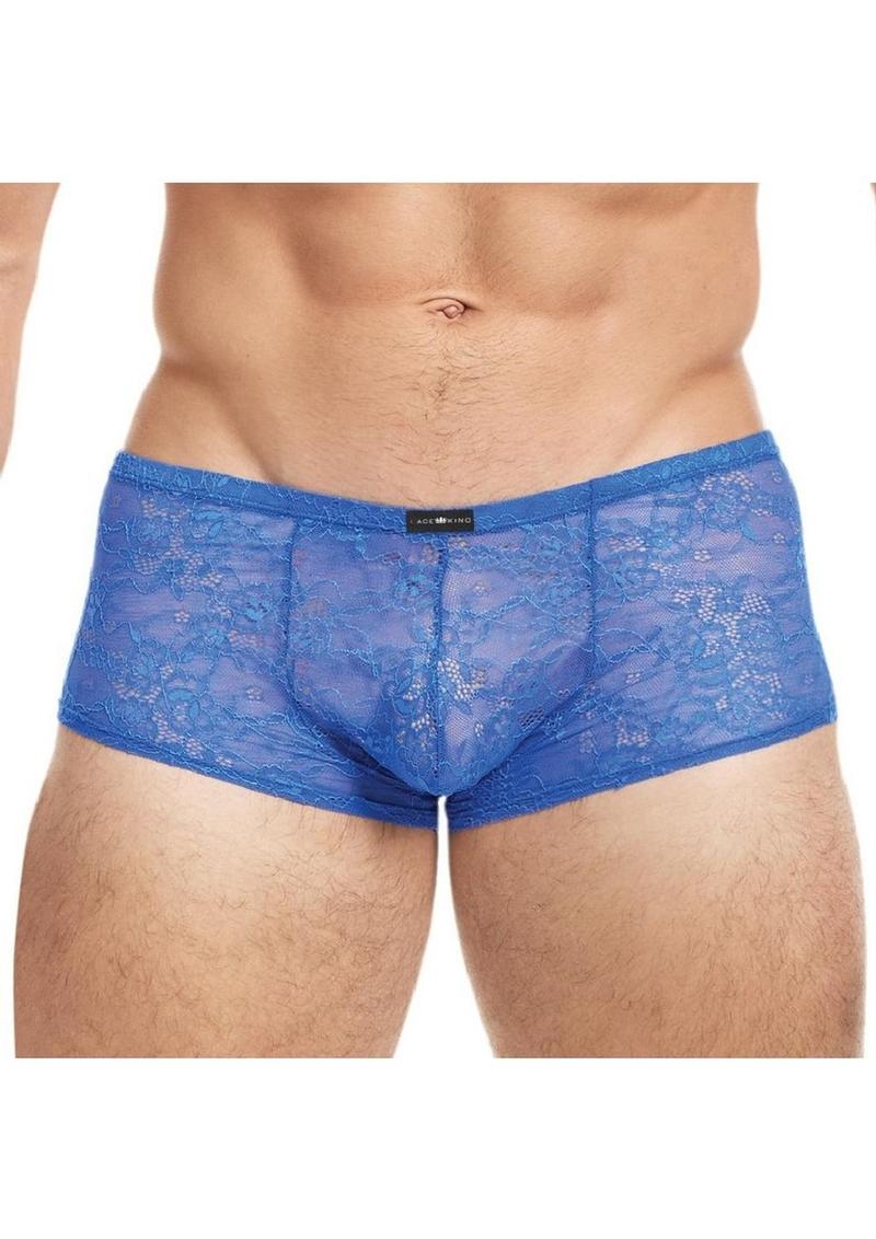 Lace King Lace Trunks - Small/Medium - Blue