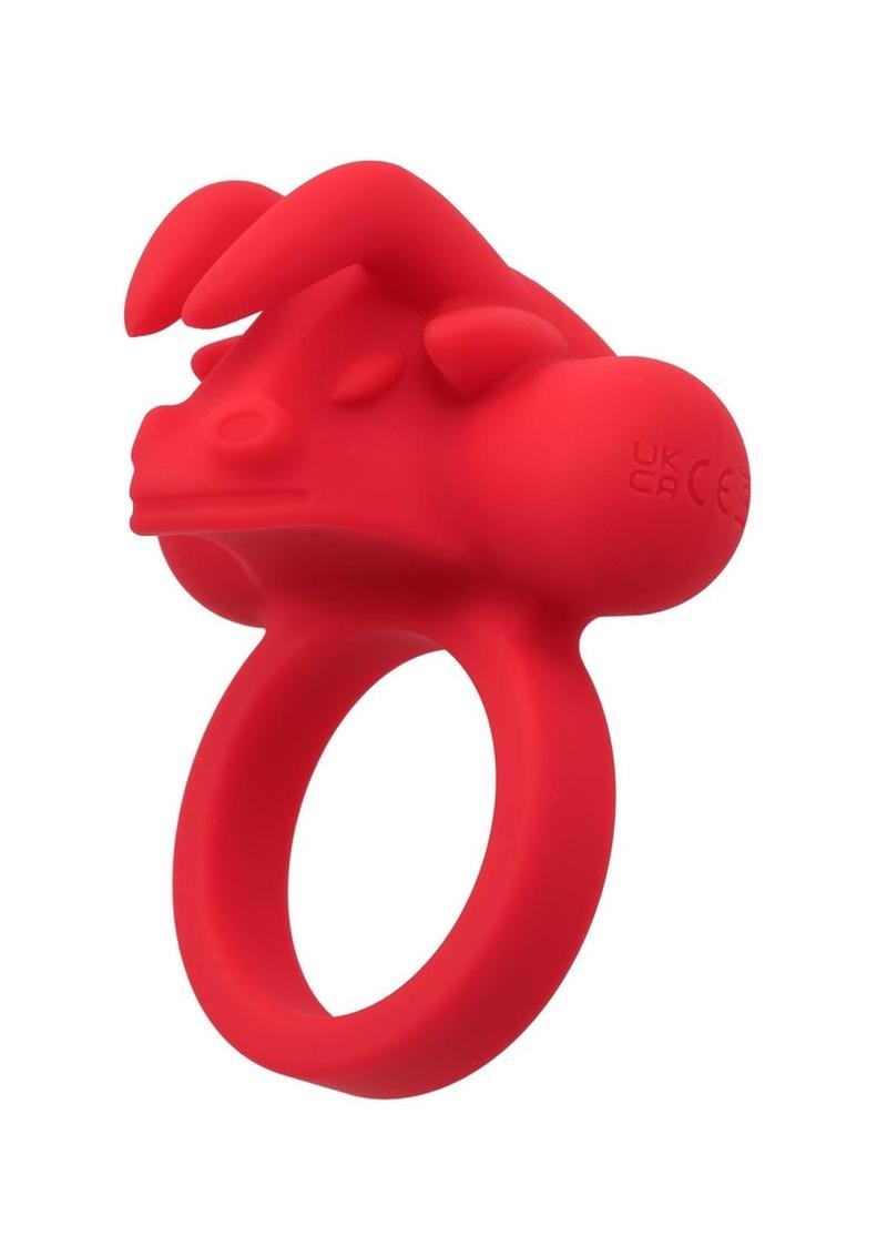 Silicone Rechargeable The Matador Cock Ring - Red