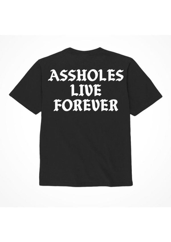 Assholes Live Forever Assholes Live Forever T-Shirt - Large - Black (Bulk)