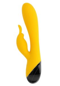 Selopa Buzzz Bunny Rechargeable Silicone Rabbit Vibrator - Yellow