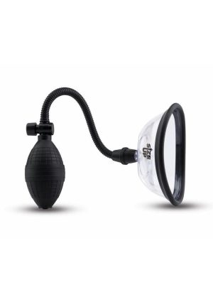 Size Up Classic Pussy Pump with Two Chambers - Black/Clear