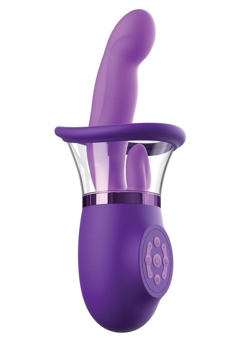 Fantasy for Her Ultimate Pleasure Pro Plus Rechargeable Vibrator with a Clitoral Stimulator - Purple
